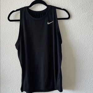 Nike Black Fitted Sleeveless Muscle Tee